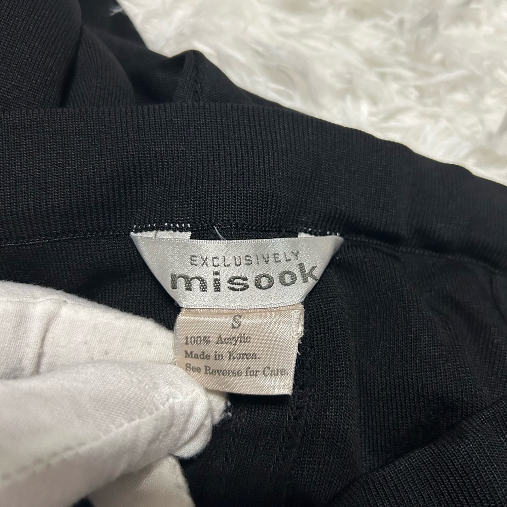 Exclusively Misook Pull On Split Hem Knit Black P… - image 4